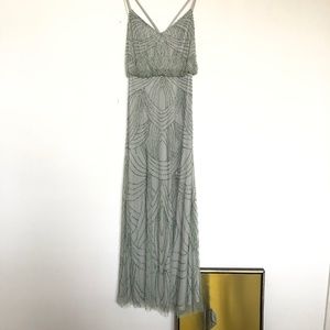 ADRIANNA PAPELL Art Deco Beaded Gown NWT 2